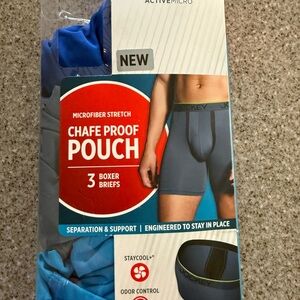 Jockey ActiveMicro Blue Boxer Briefs